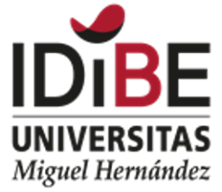 Universitas Miguel Hernández logo, lined to website.